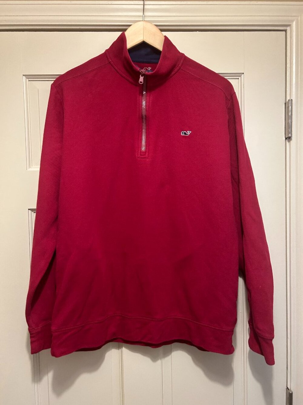 Vineyard Vines Broadfield Half-Zip / Quarter-Zip Pullover Coastal Crimson Size L